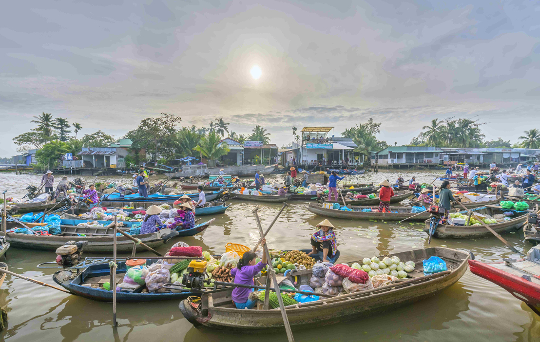 Can Tho Floating market
